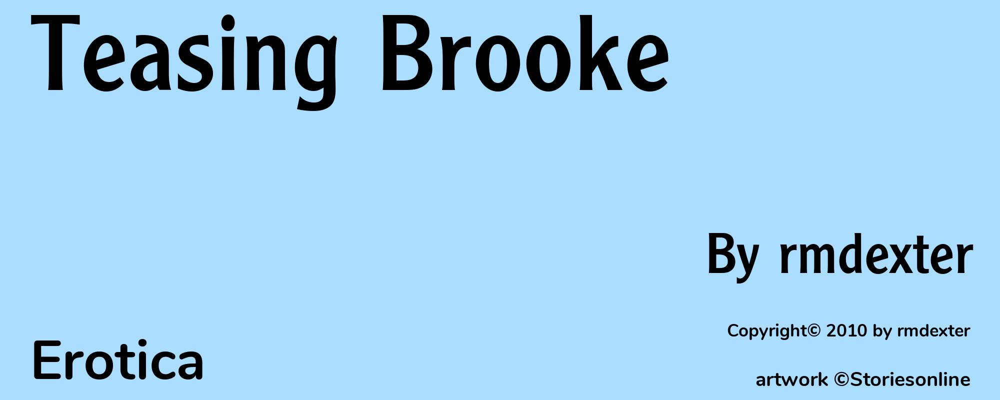 Teasing Brooke - Cover
