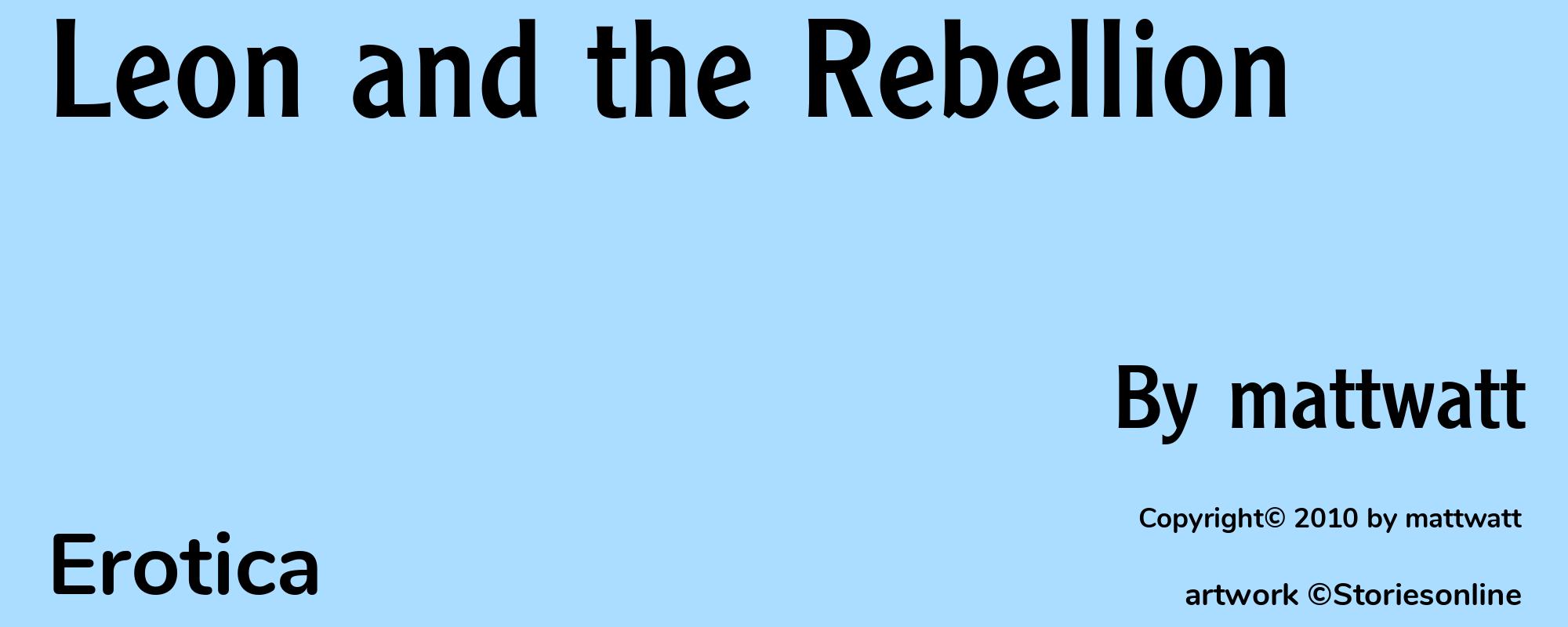 Leon and the Rebellion - Cover