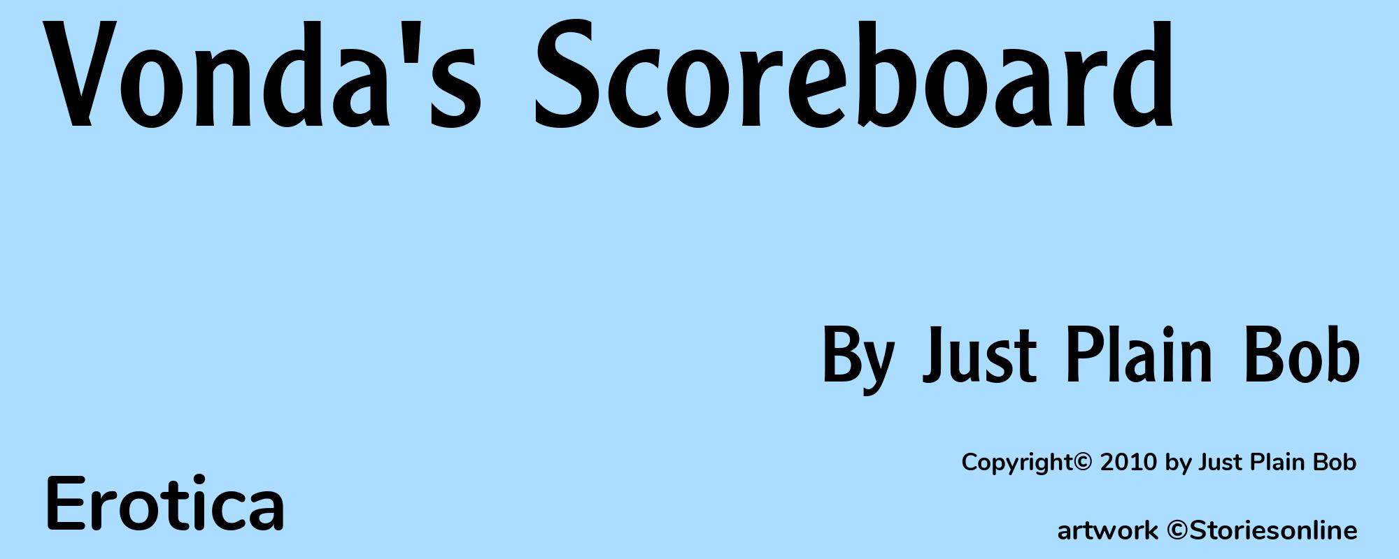 Vonda's Scoreboard - Cover