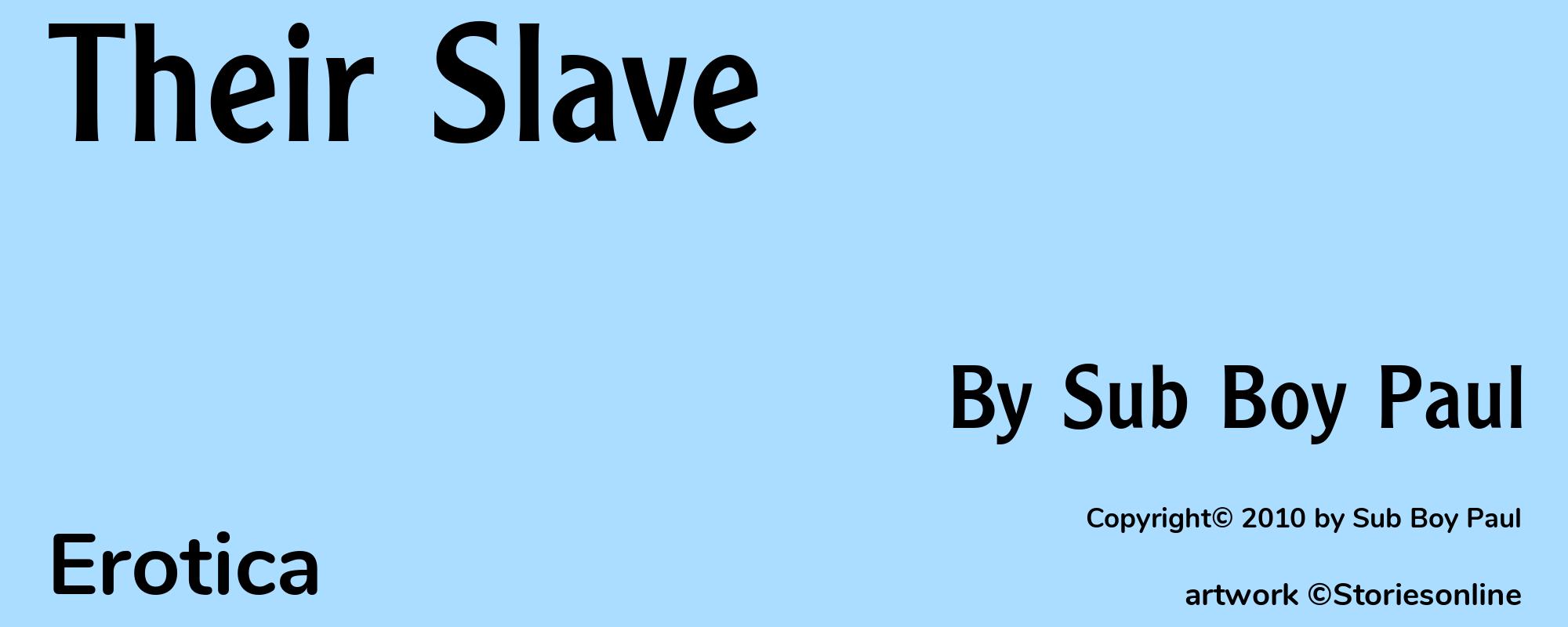 Their Slave - Cover