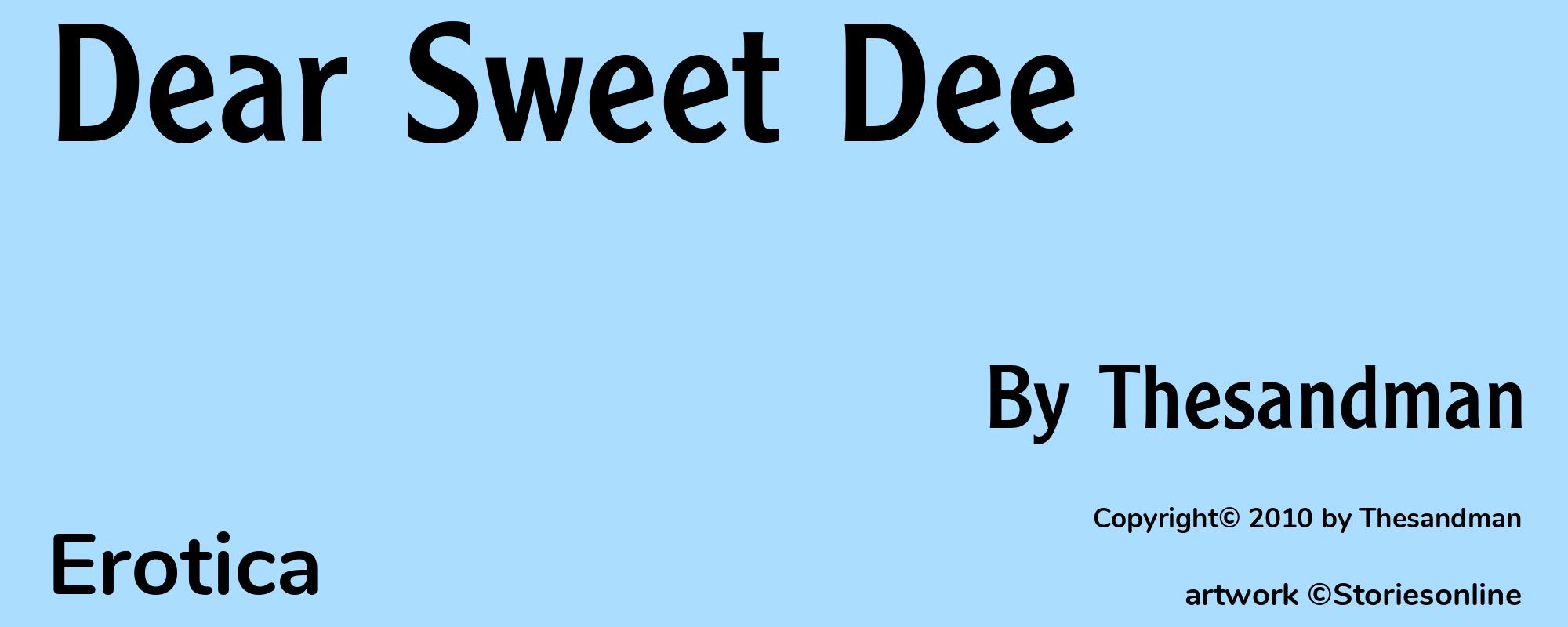 Dear Sweet Dee - Cover
