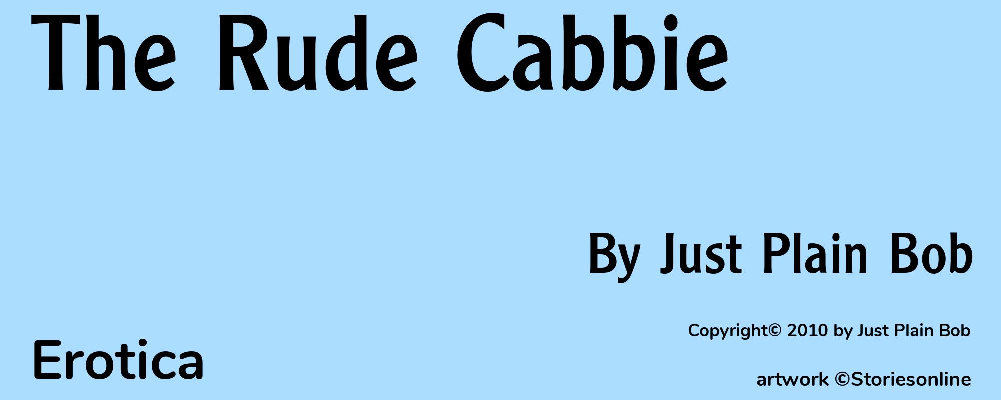 The Rude Cabbie - Cover
