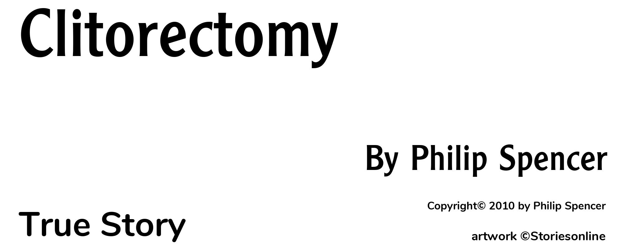 Clitorectomy - Cover