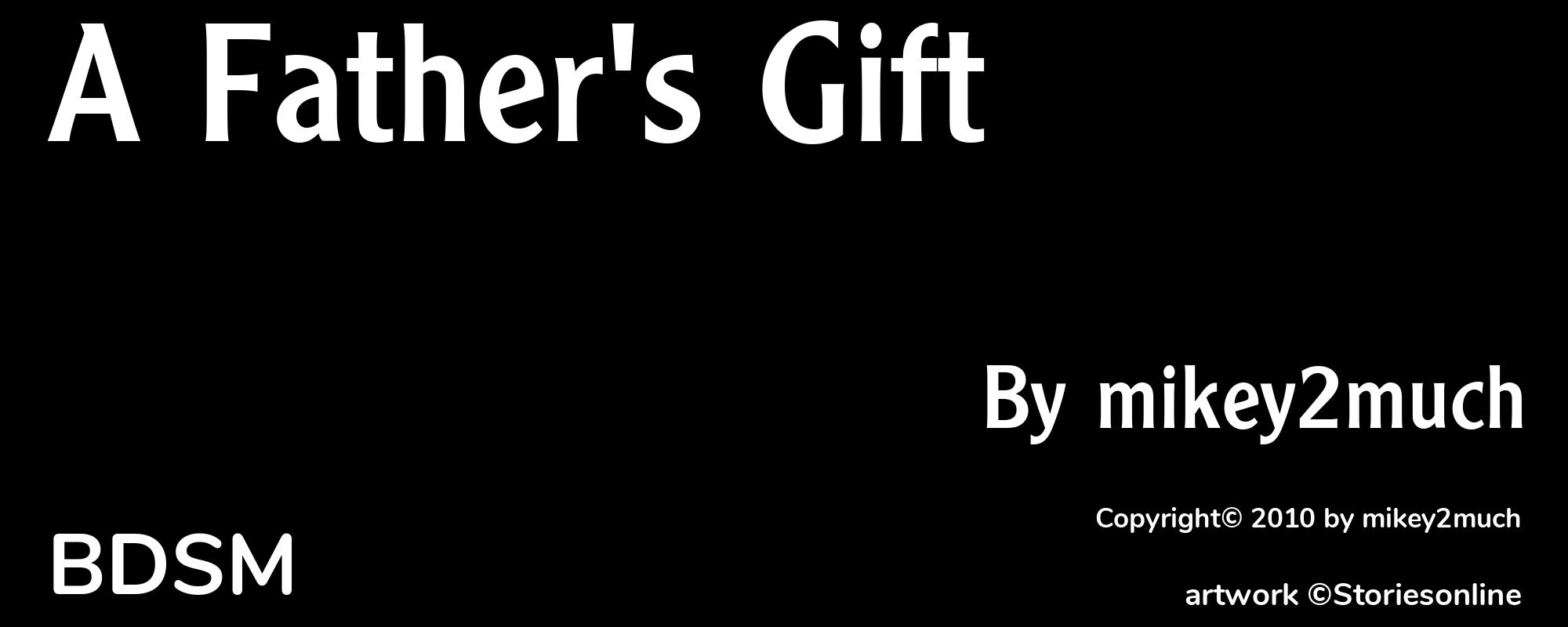 A Father's Gift - Cover