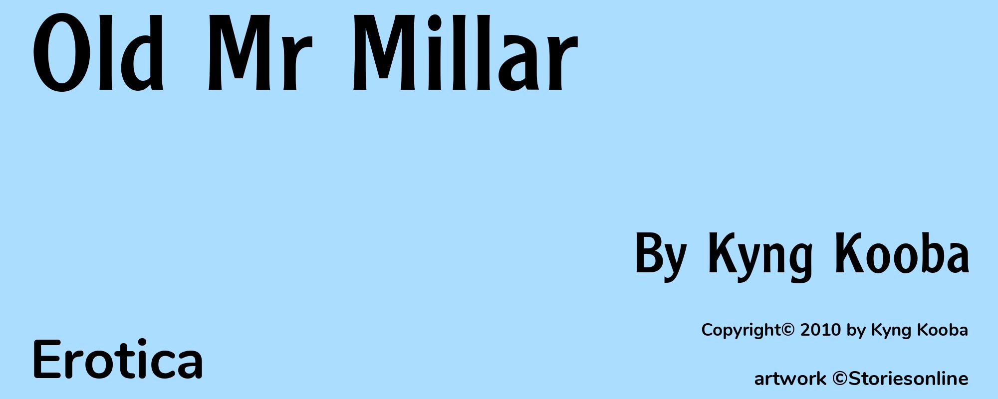 Old Mr Millar - Cover