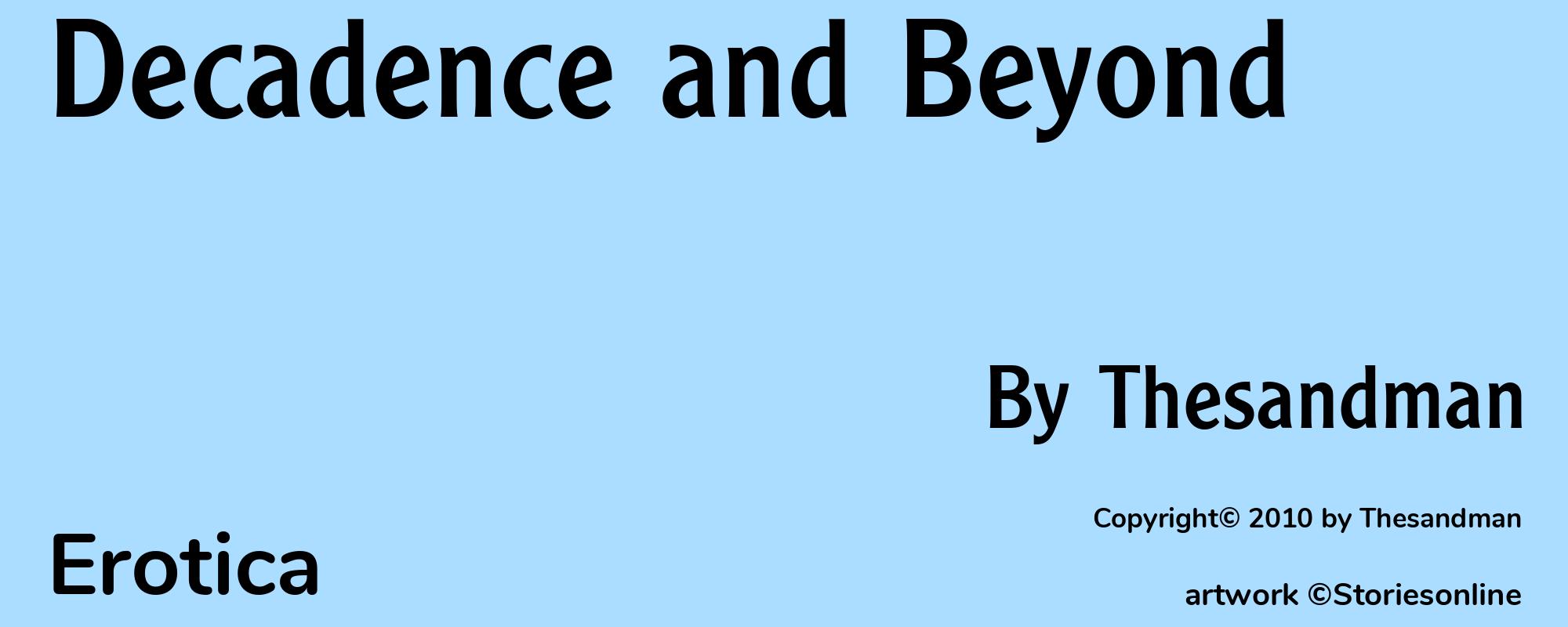 Decadence and Beyond - Cover