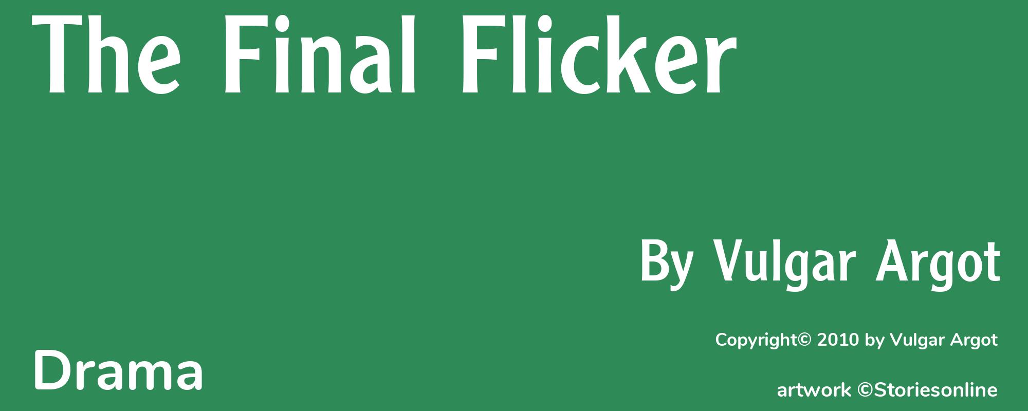 The Final Flicker - Cover