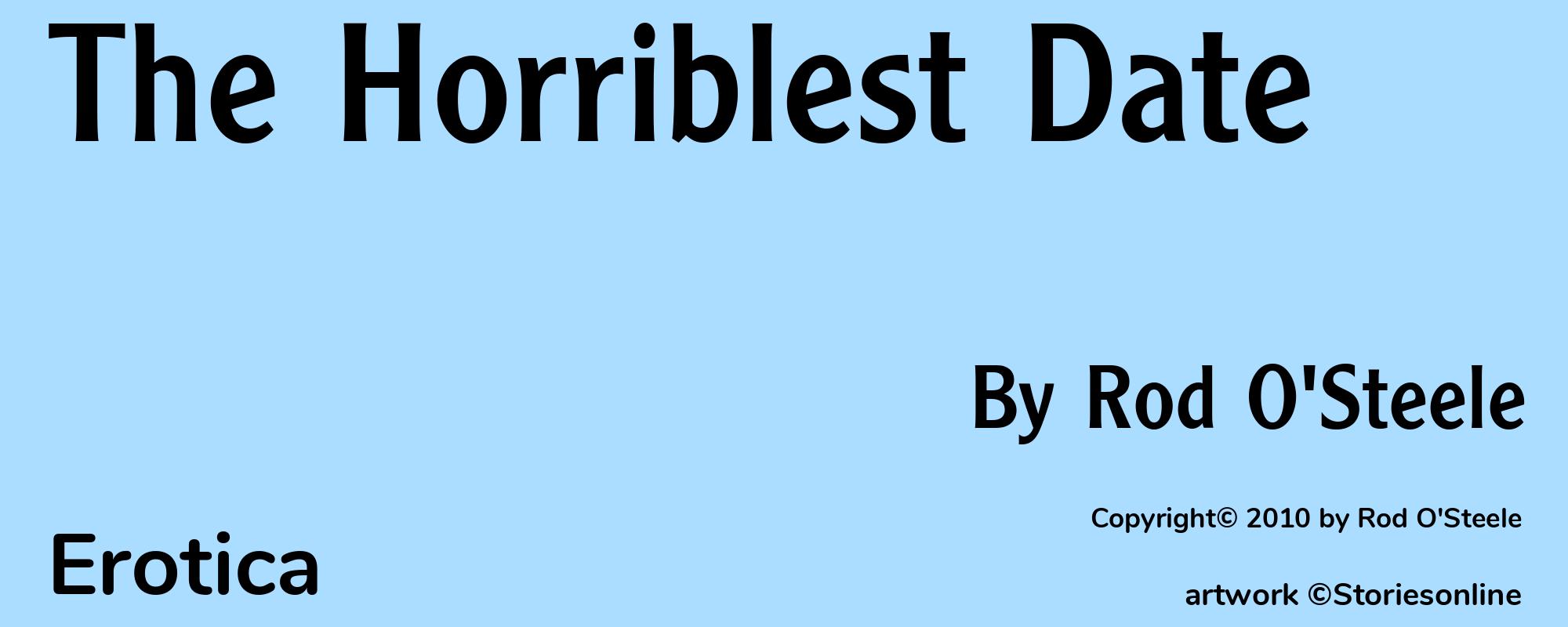 The Horriblest Date - Cover