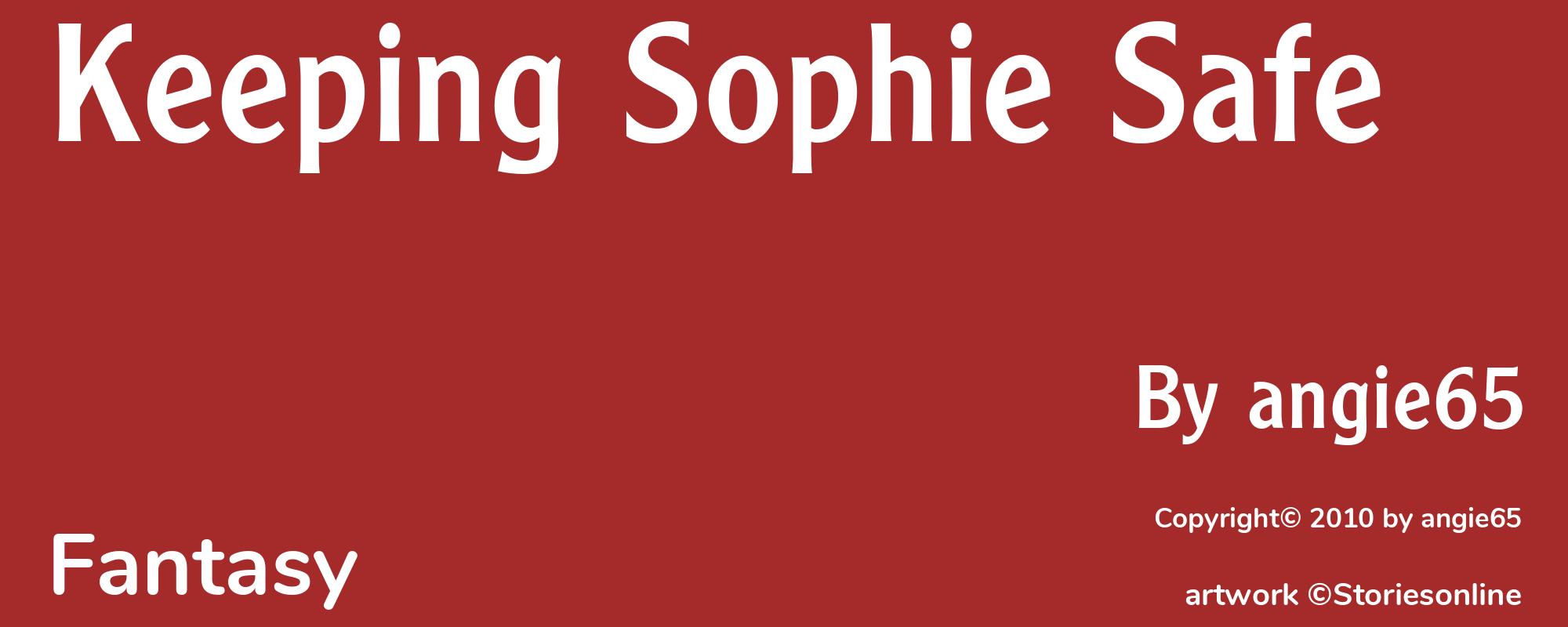 Keeping Sophie Safe - Cover