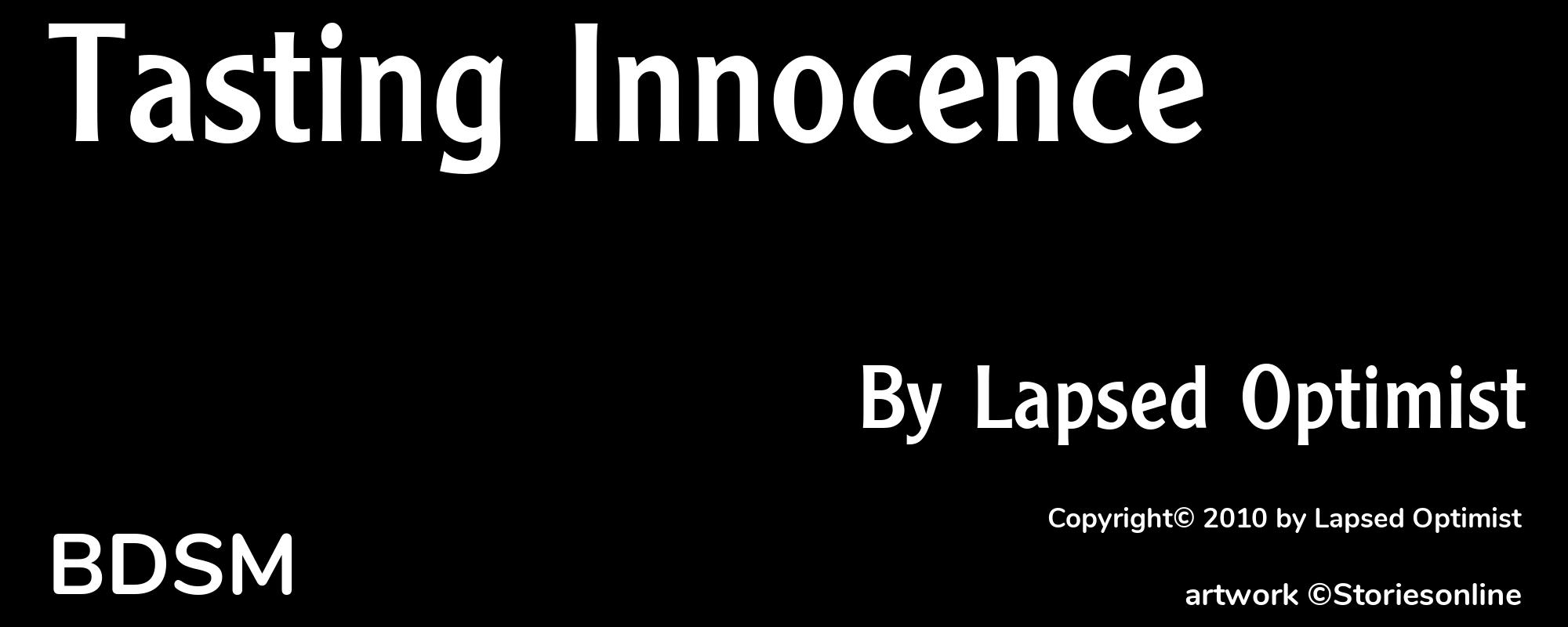 Tasting Innocence - Cover