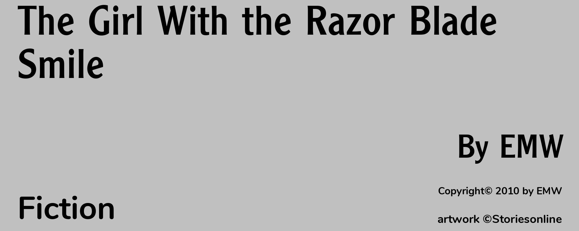 The Girl With the Razor Blade Smile - Cover
