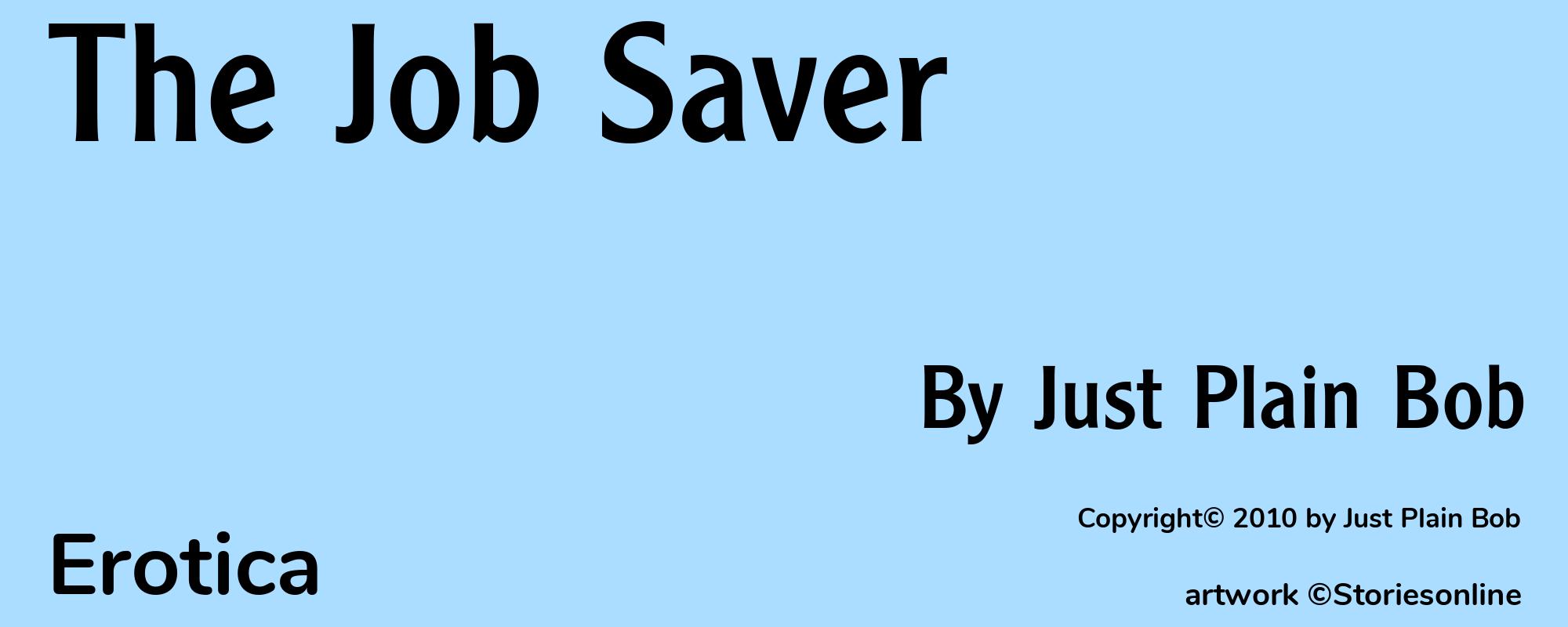 The Job Saver - Cover