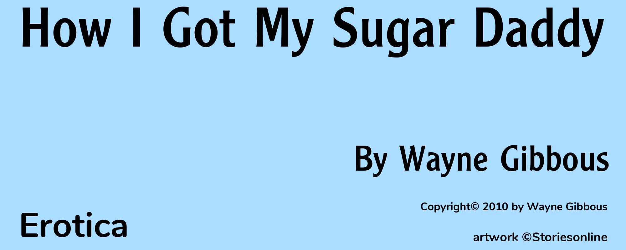 How I Got My Sugar Daddy - Cover