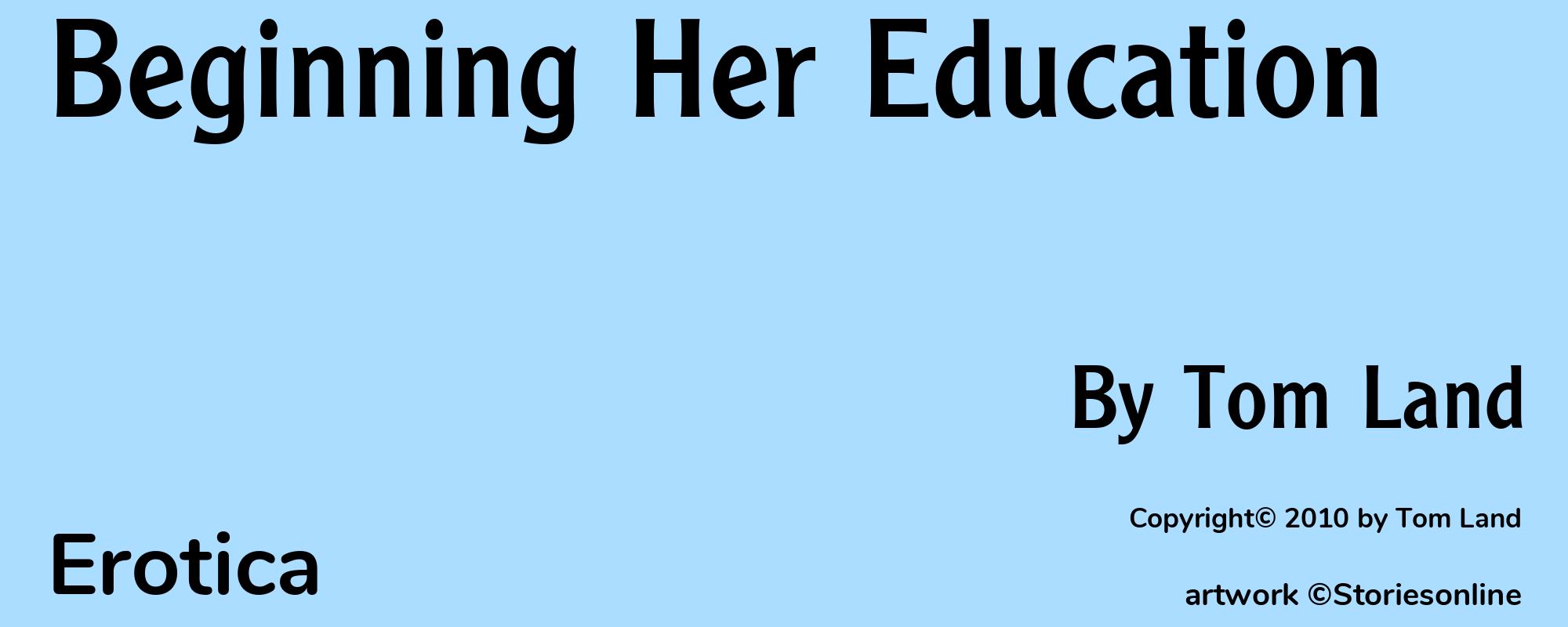Beginning Her Education - Cover