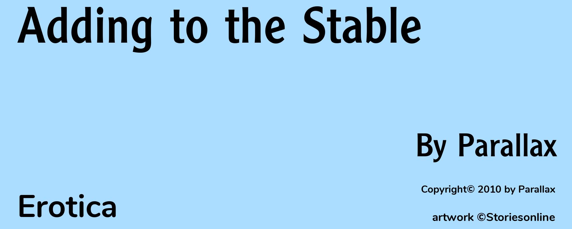 Adding to the Stable - Cover