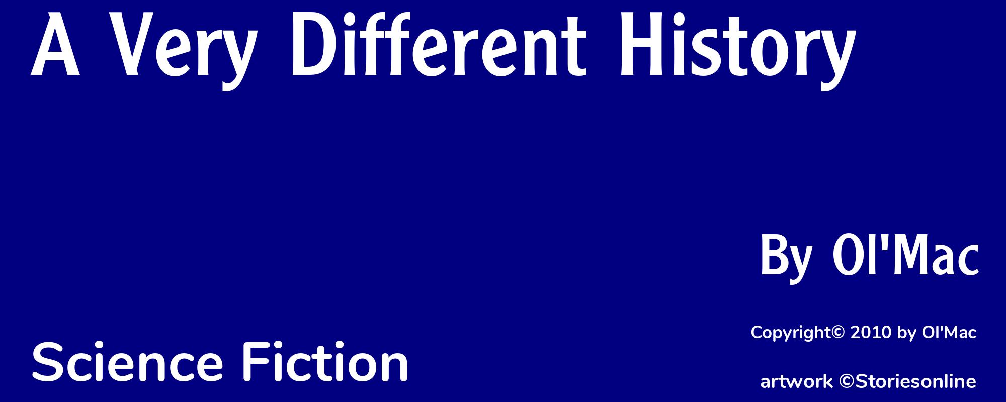A Very Different History - Cover