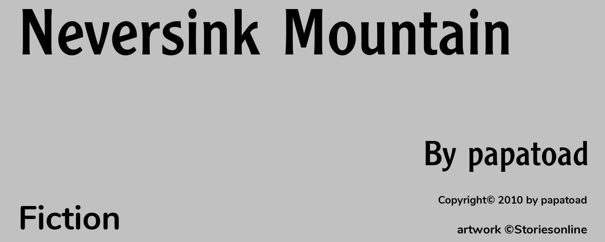 Neversink Mountain - Cover