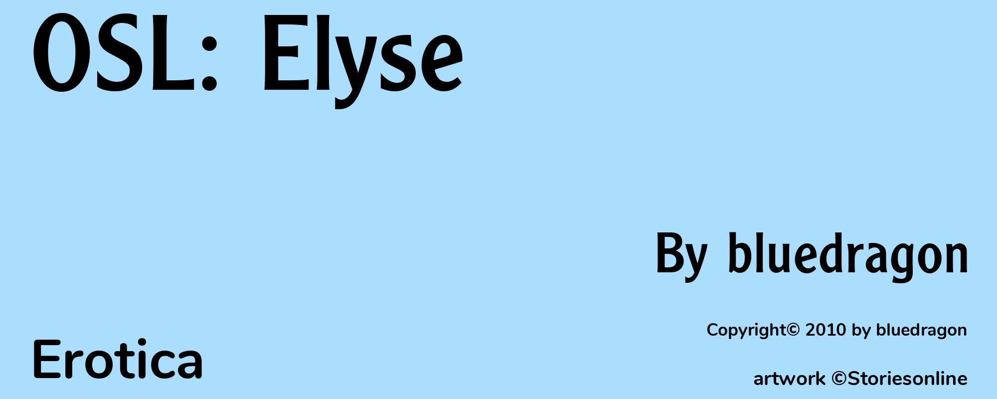 OSL: Elyse - Cover