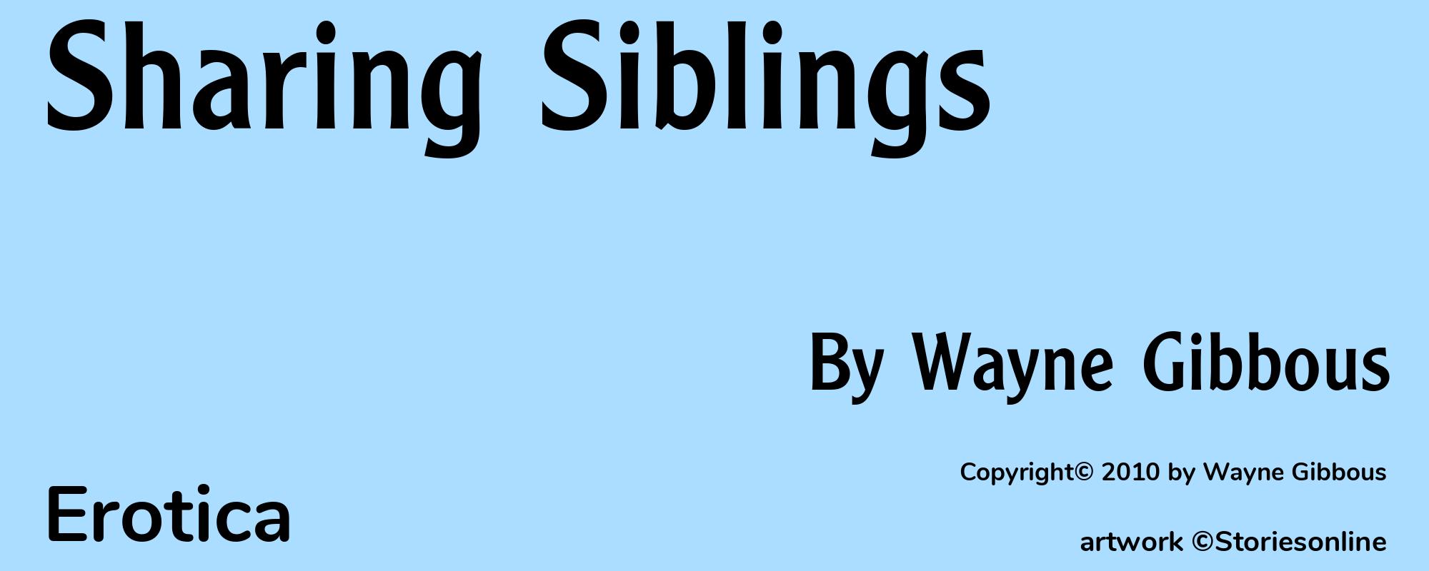 Sharing Siblings - Cover