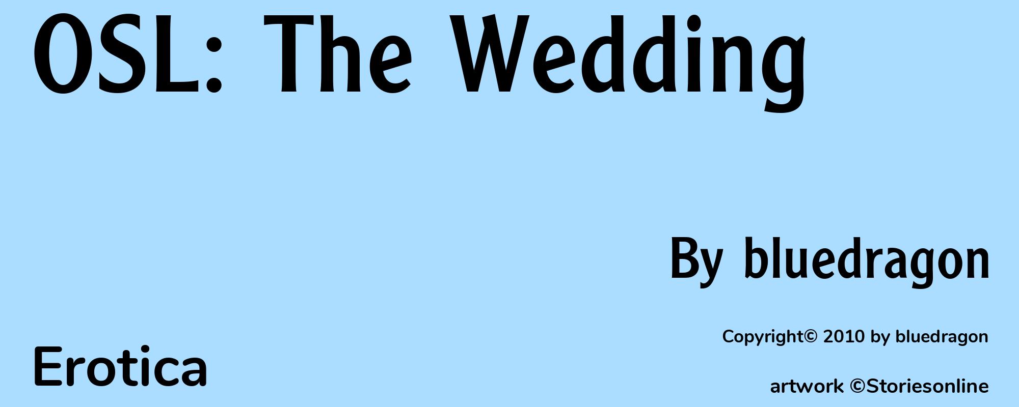 OSL: The Wedding - Cover