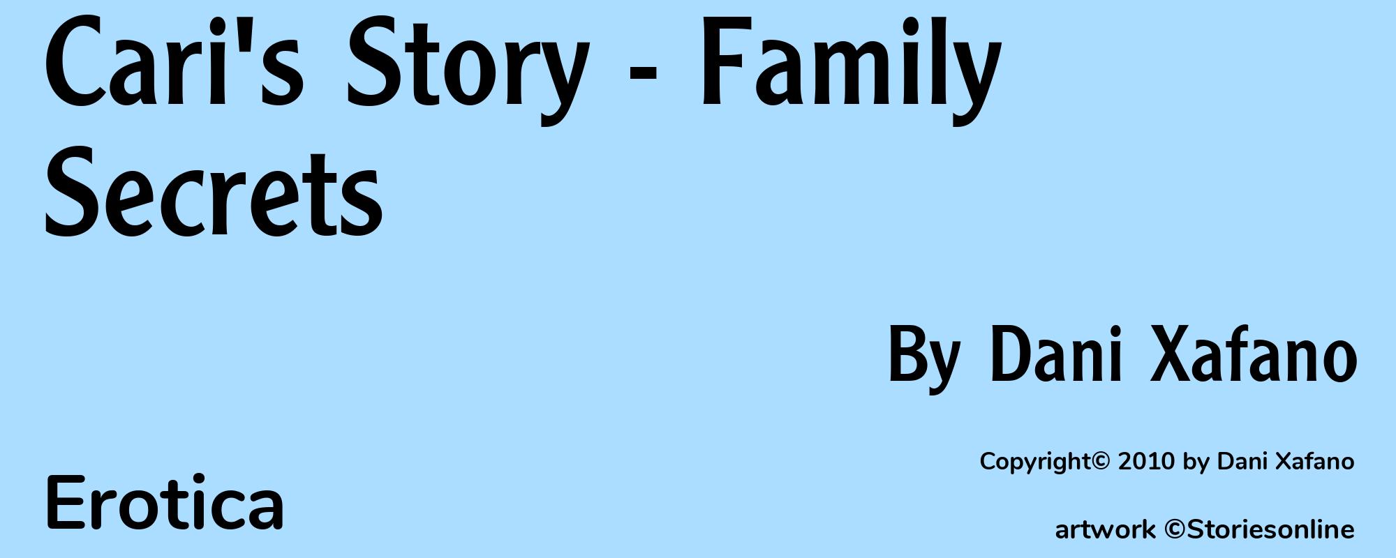 Cari's Story - Family Secrets - Cover