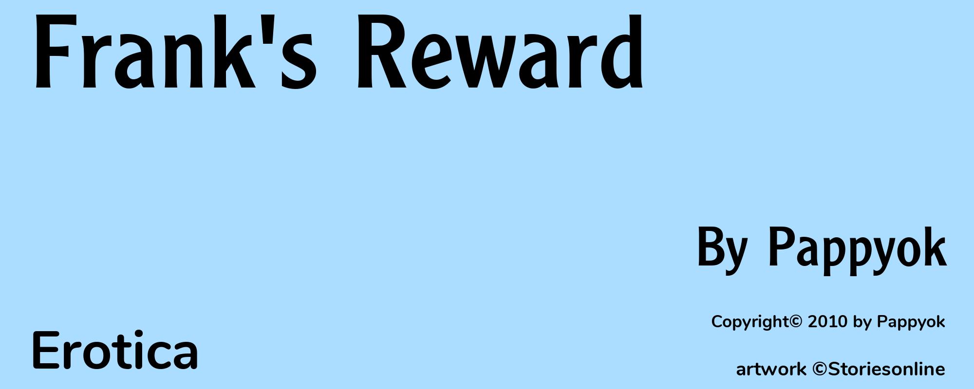 Frank's Reward - Cover