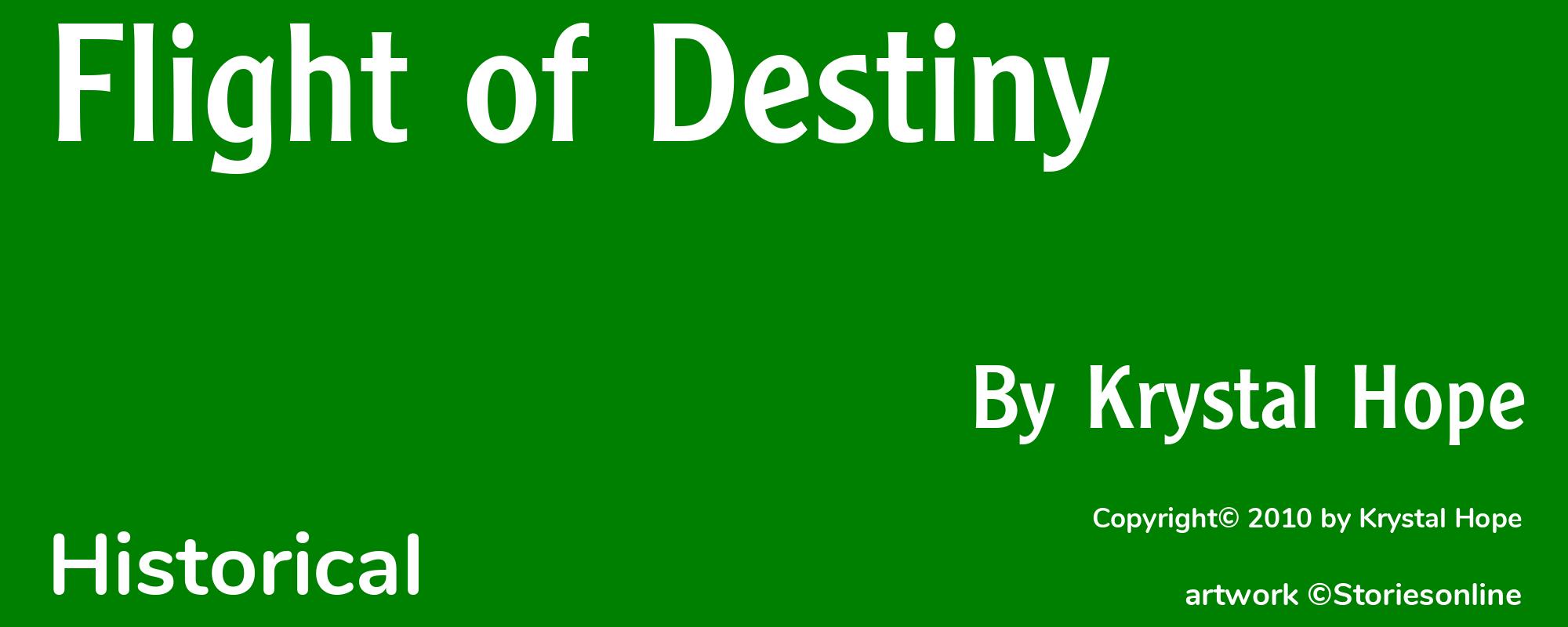 Flight of Destiny - Cover