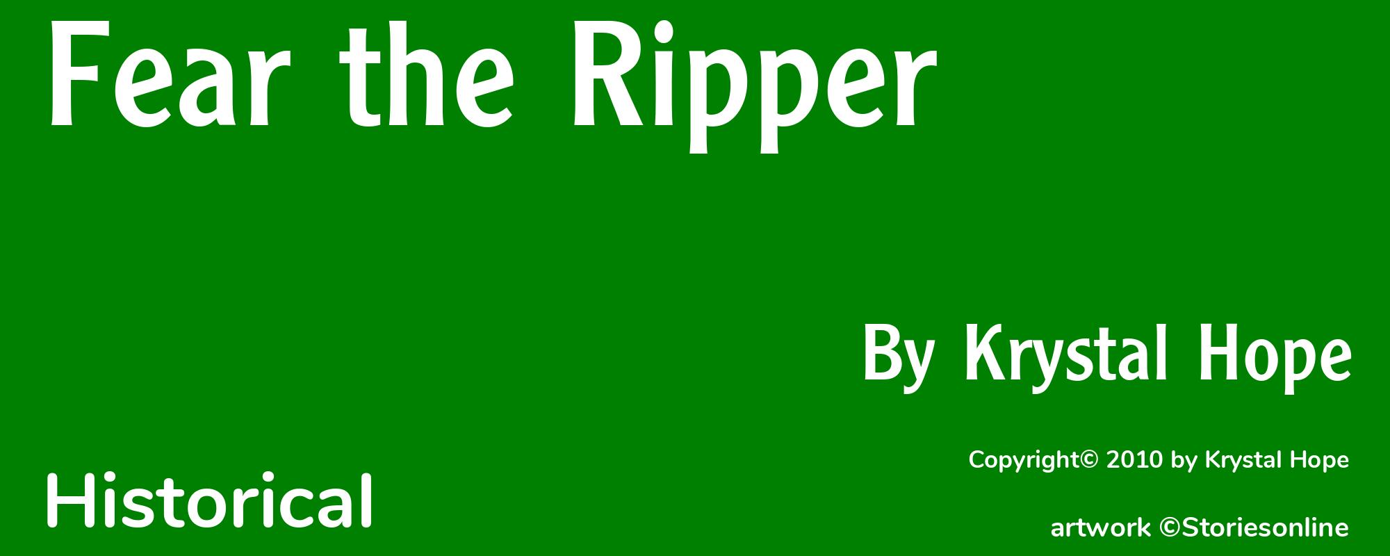 Fear the Ripper - Cover