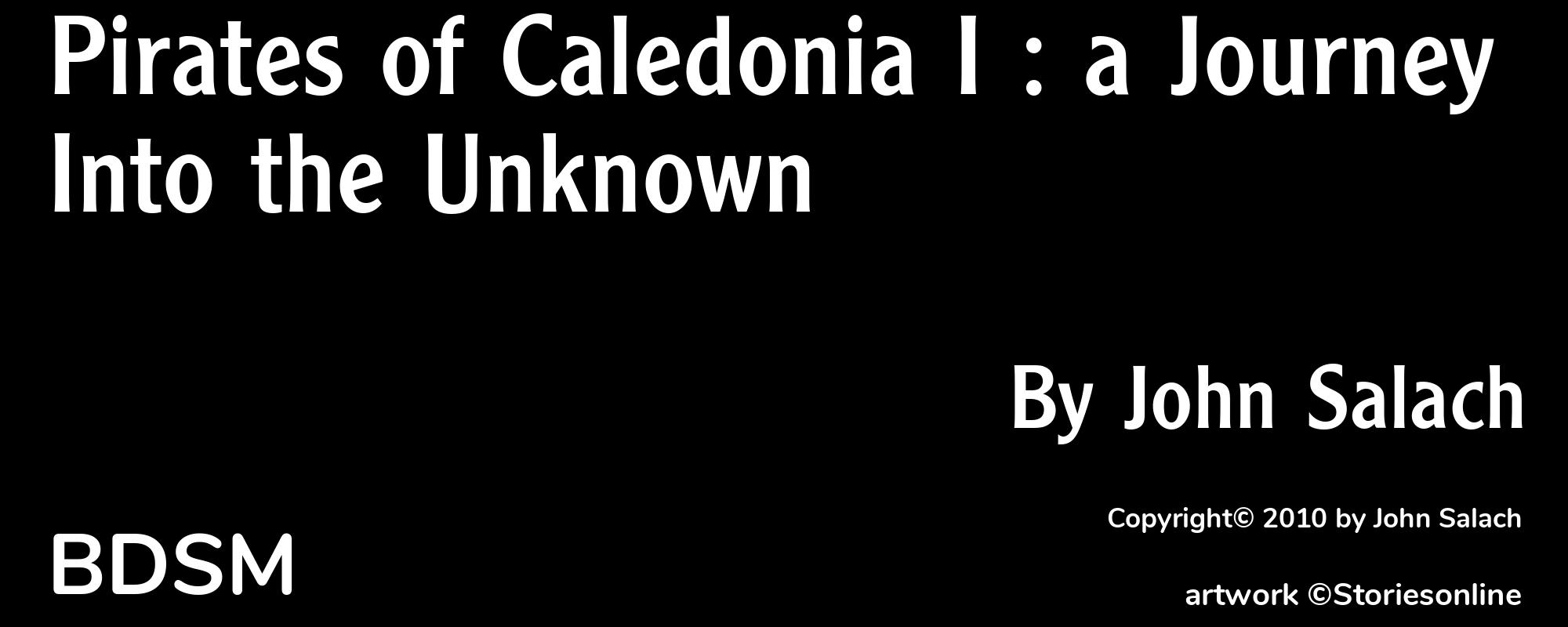 Pirates of Caledonia I : a Journey Into the Unknown - Cover