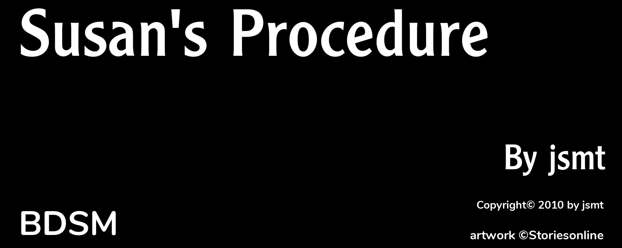 Susan's Procedure - Cover