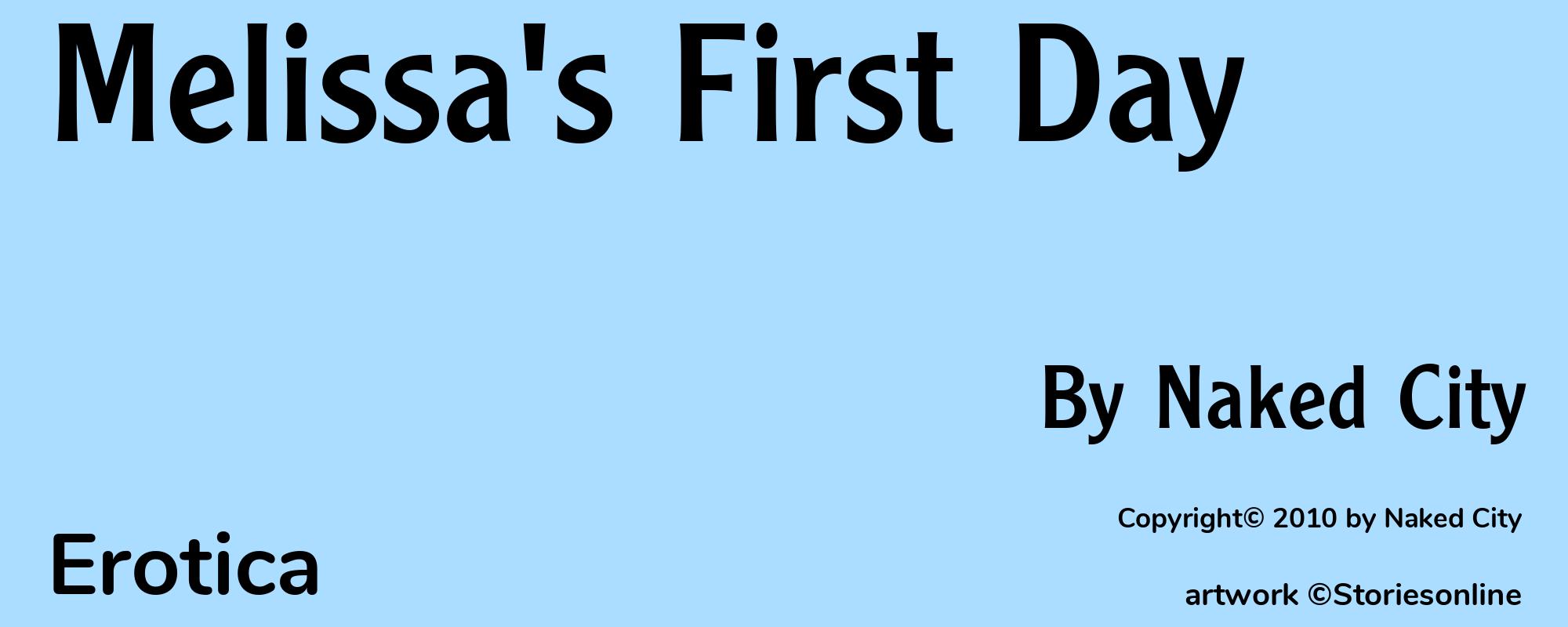 Melissa's First Day - Cover
