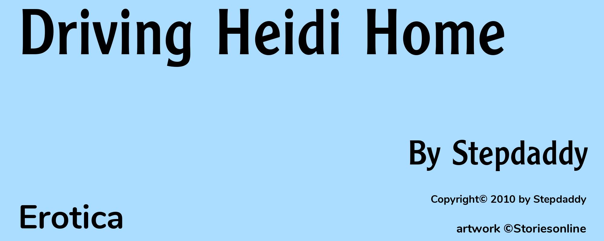 Driving Heidi Home - Cover
