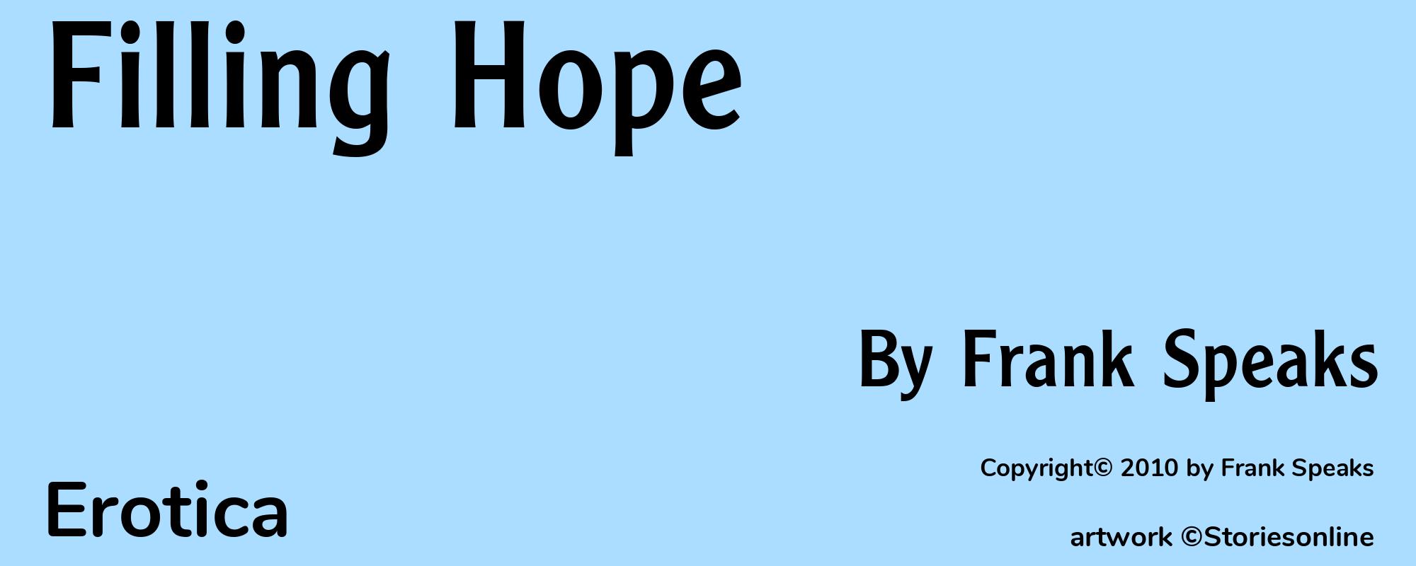 Filling Hope - Cover