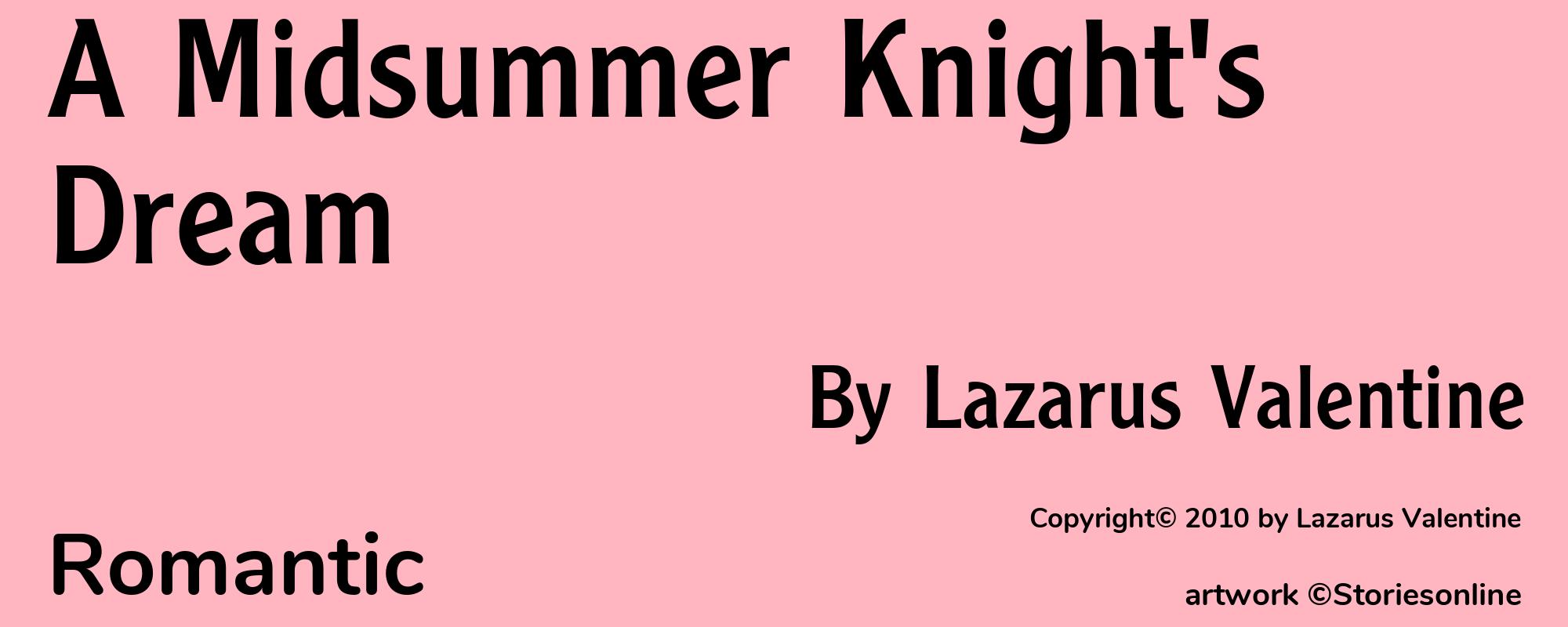 A Midsummer Knight's Dream - Cover