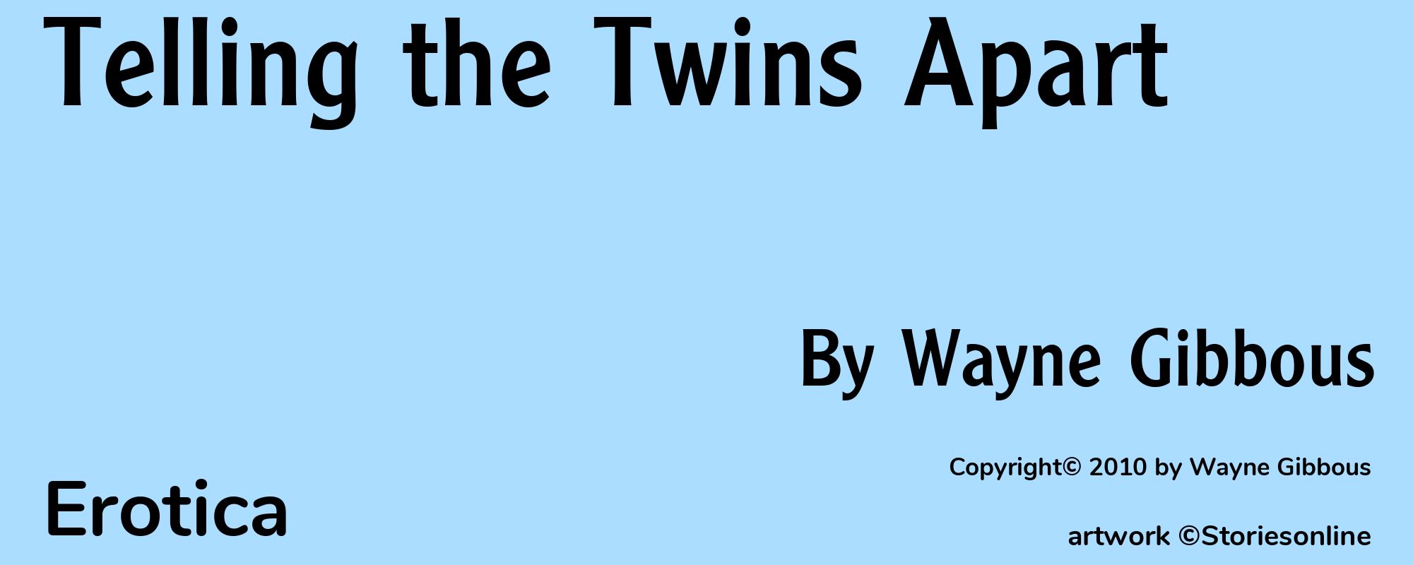 Telling the Twins Apart - Cover