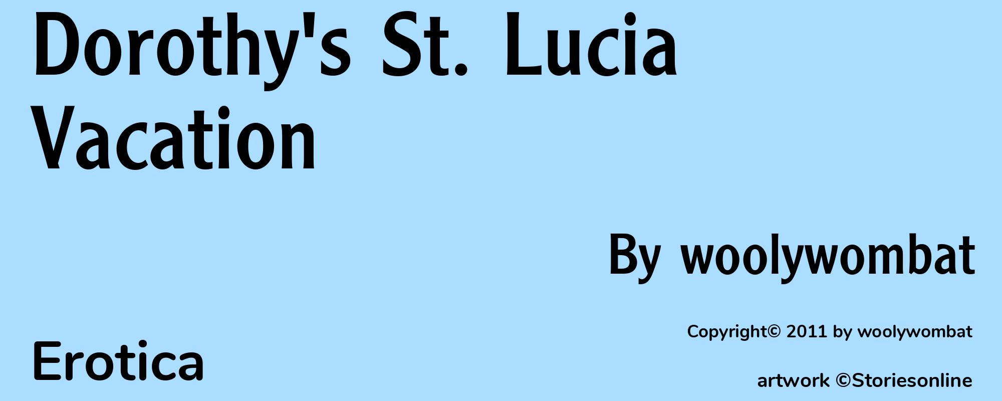 Dorothy's St. Lucia Vacation - Cover