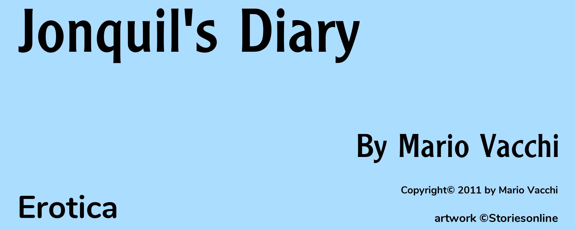 Jonquil's Diary - Cover
