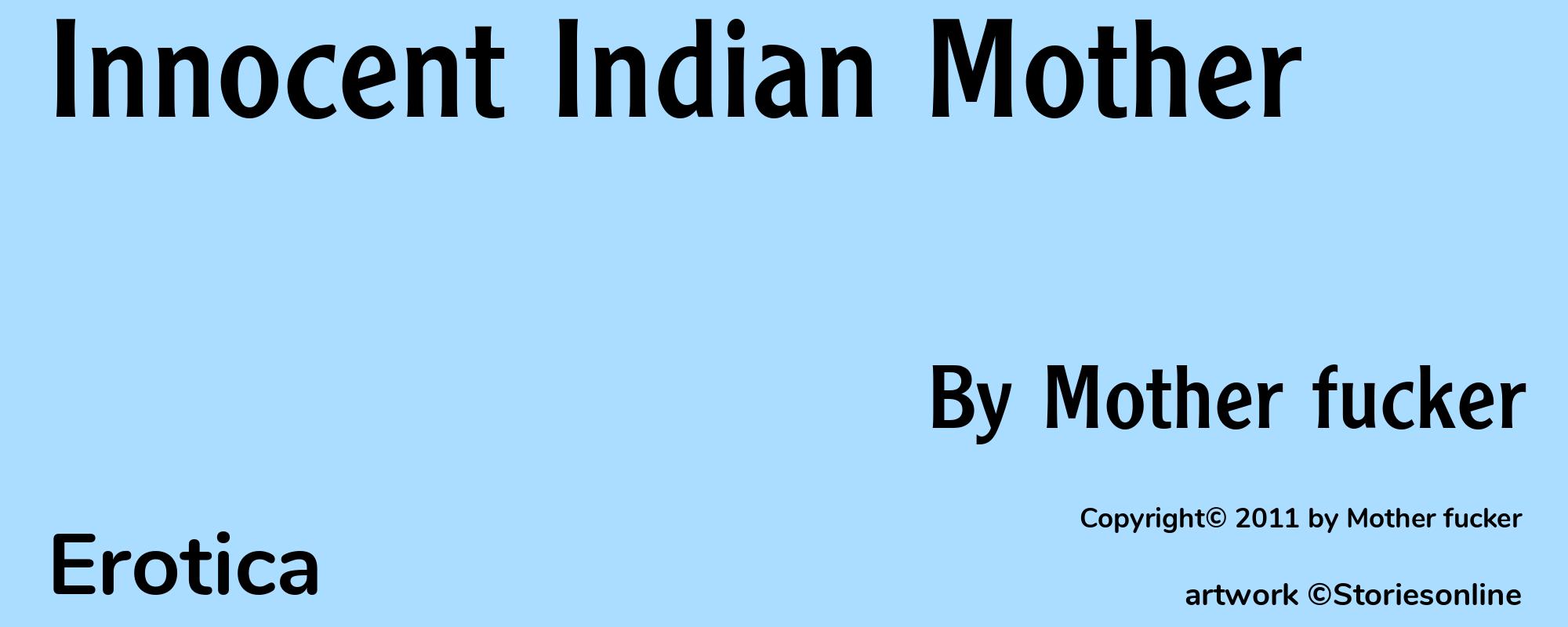Innocent Indian Mother - Cover
