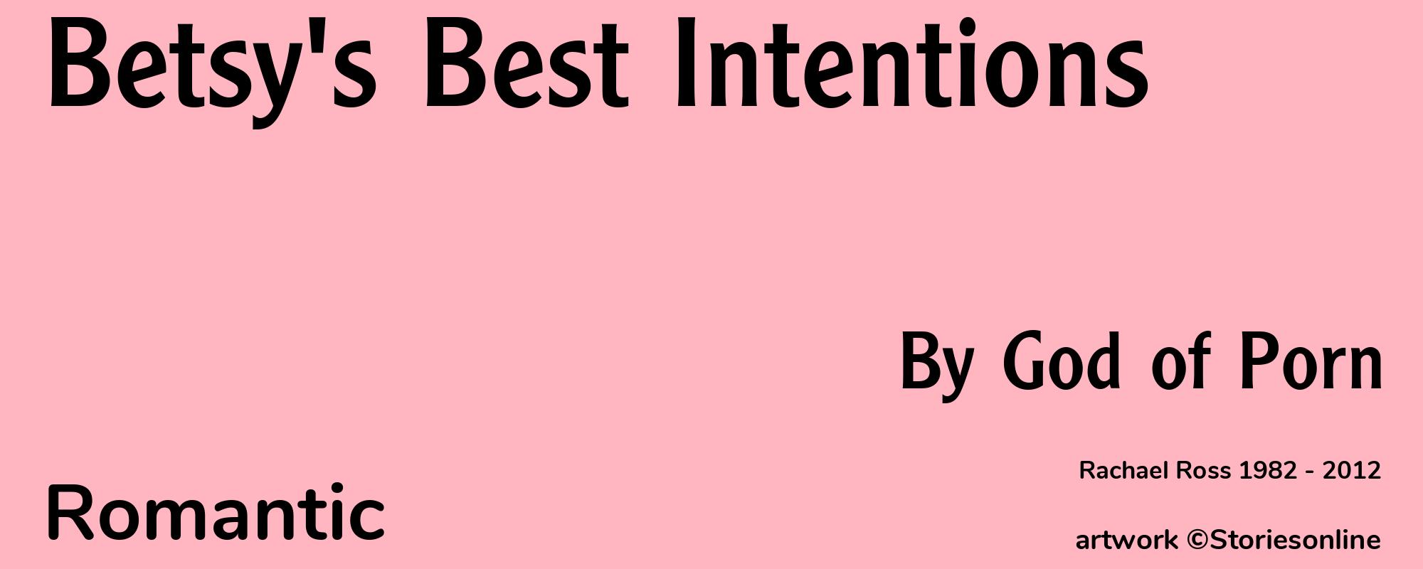 Betsy's Best Intentions - Cover