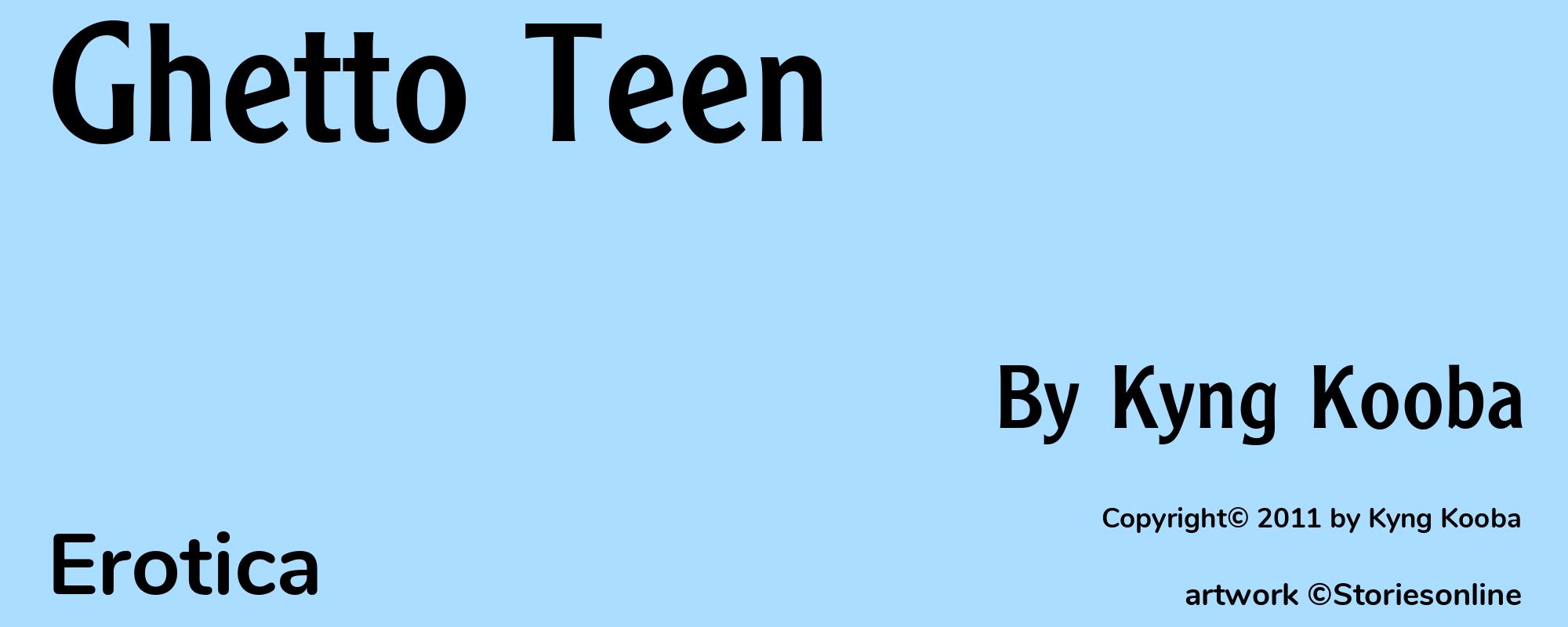 Ghetto Teen - Cover