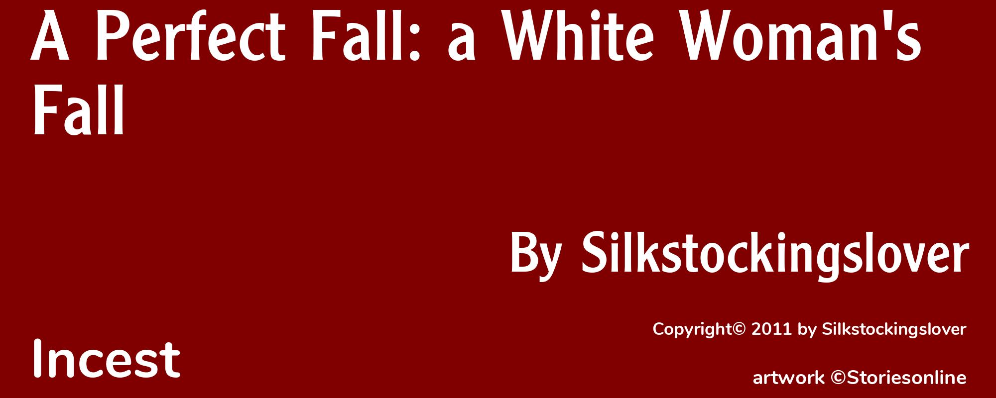 A Perfect Fall: a White Woman's Fall - Cover