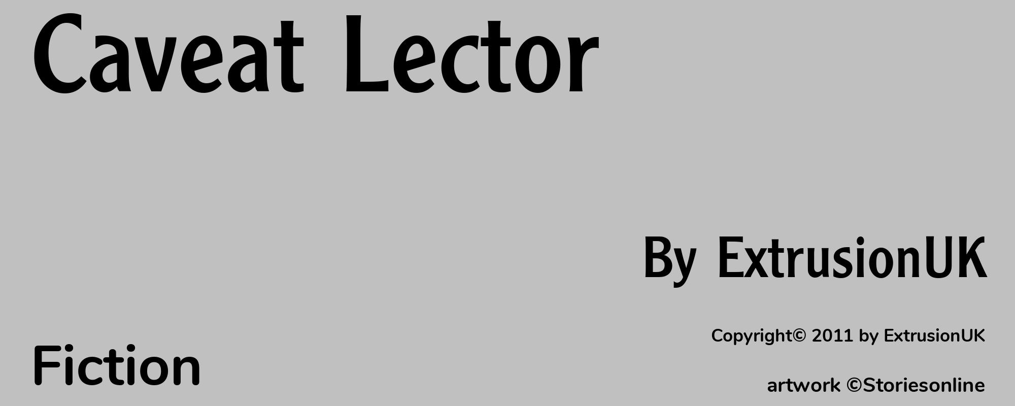 Caveat Lector - Cover