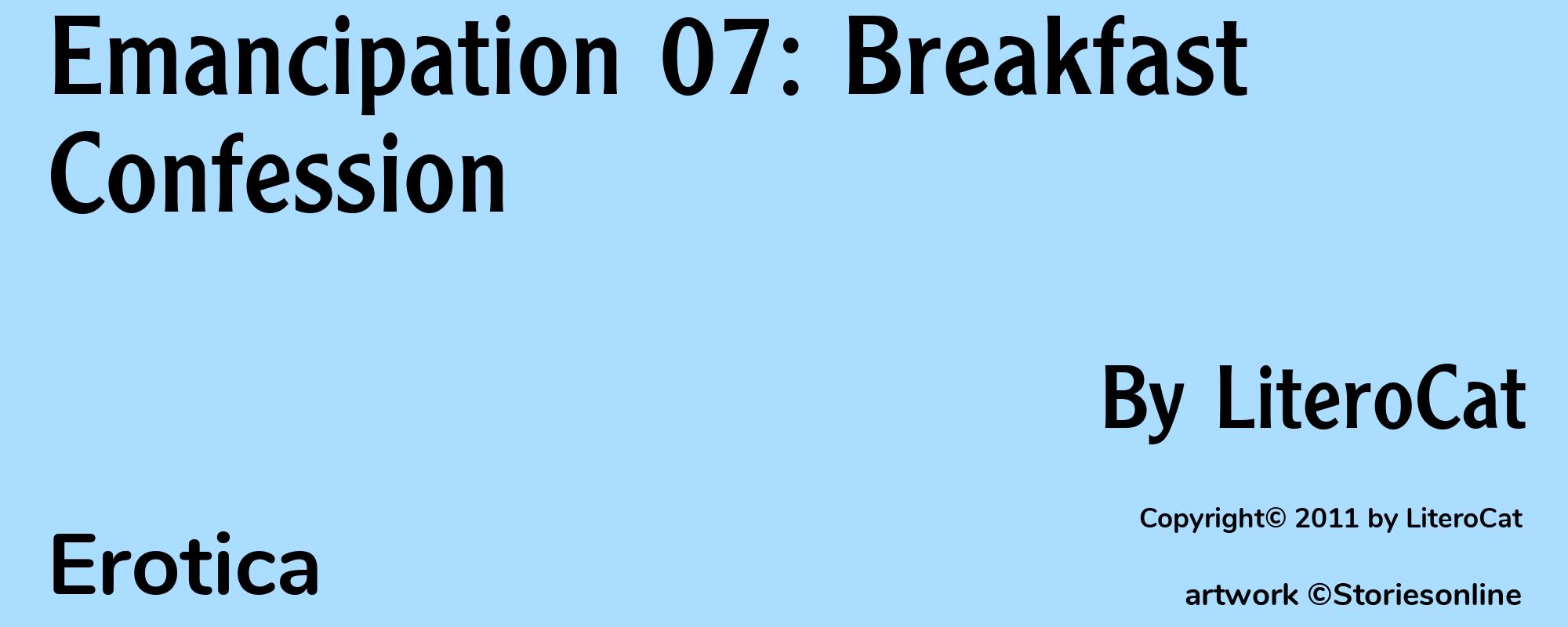 Emancipation 07: Breakfast Confession - Cover