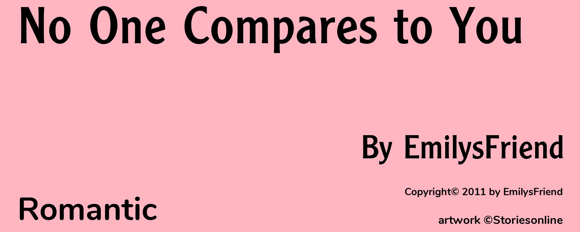 No One Compares to You - Cover