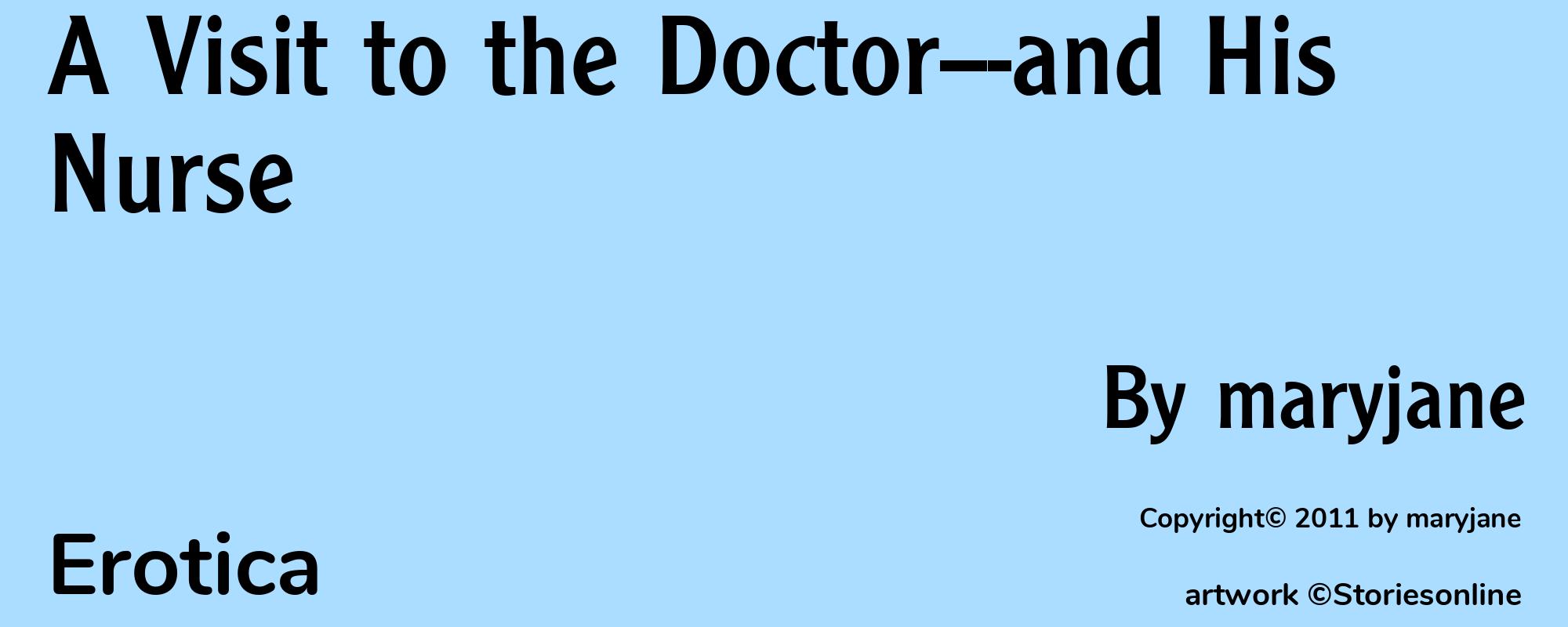 A Visit to the Doctor---and His Nurse - Cover