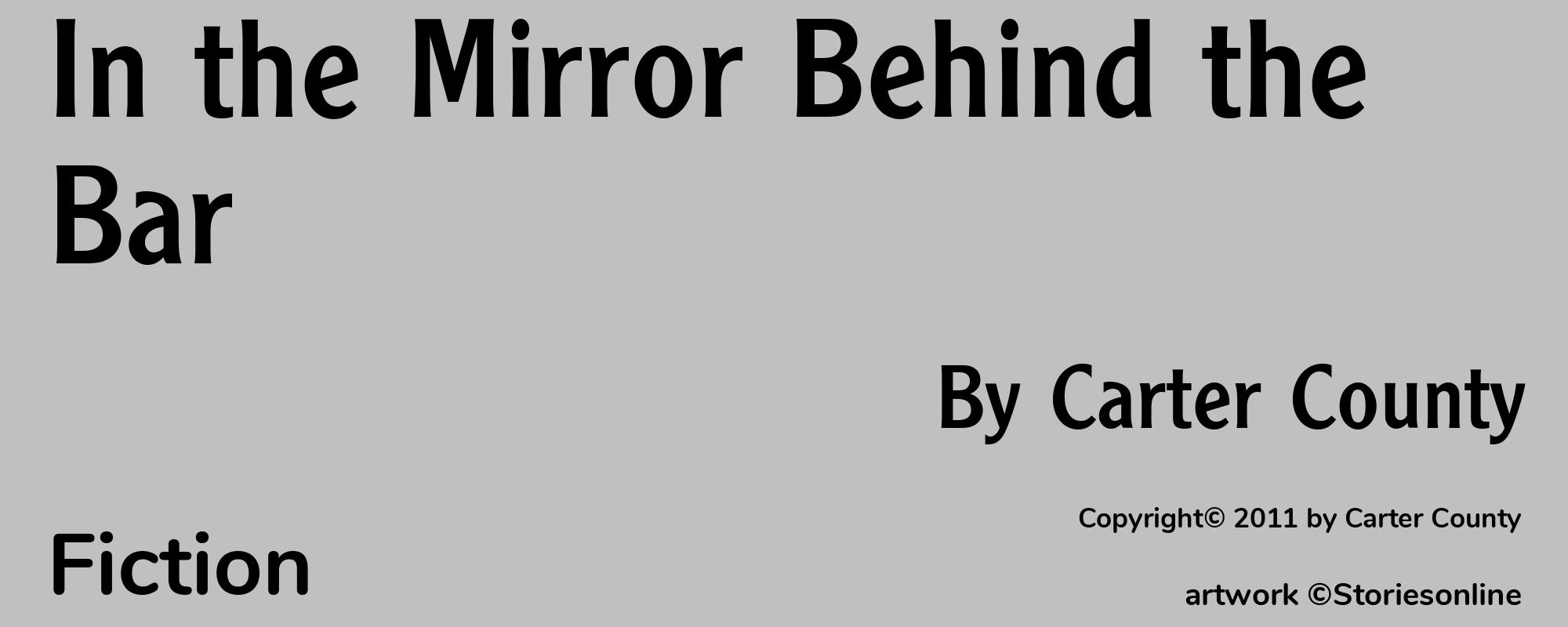 In the Mirror Behind the Bar - Cover