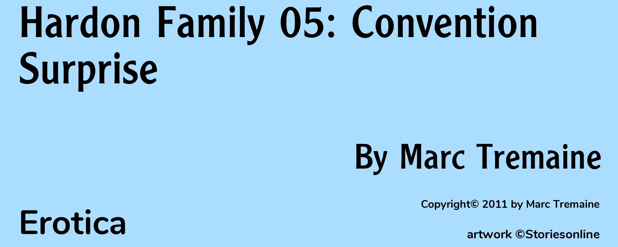 Hardon Family 05: Convention Surprise - Cover