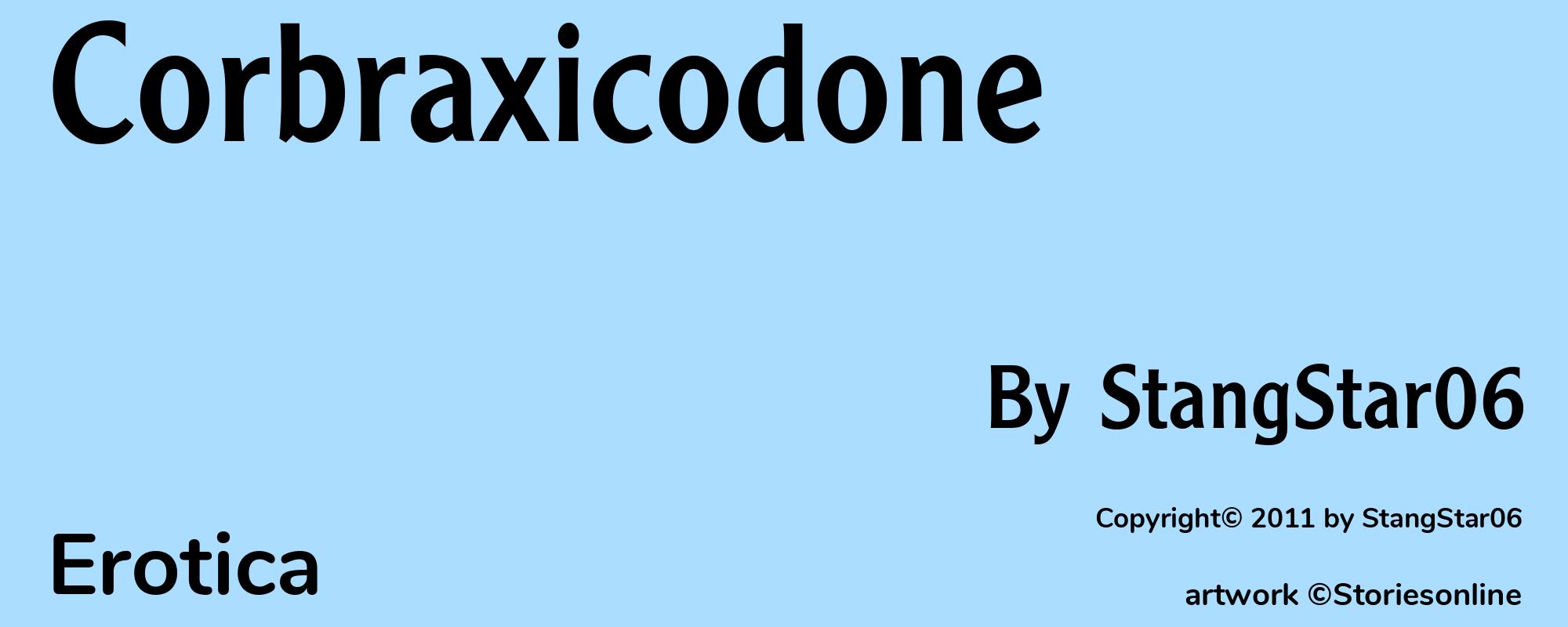 Corbraxicodone - Cover