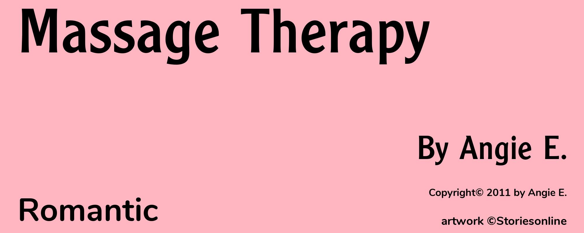 Massage Therapy - Cover