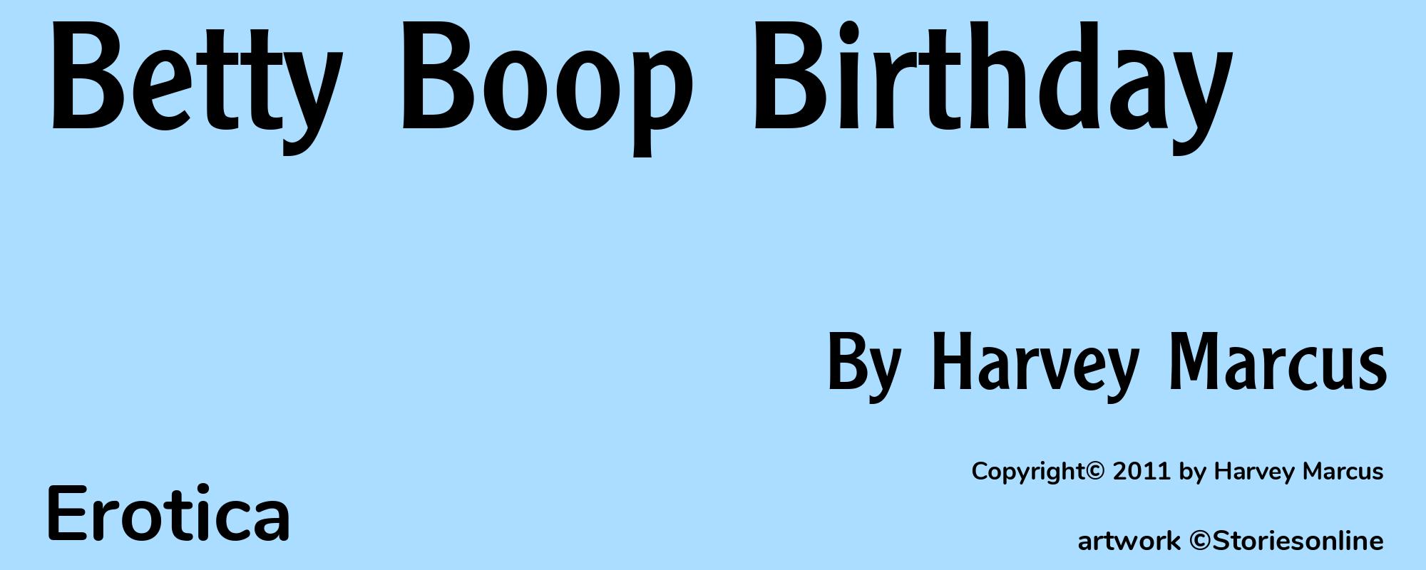 Betty Boop Birthday - Cover